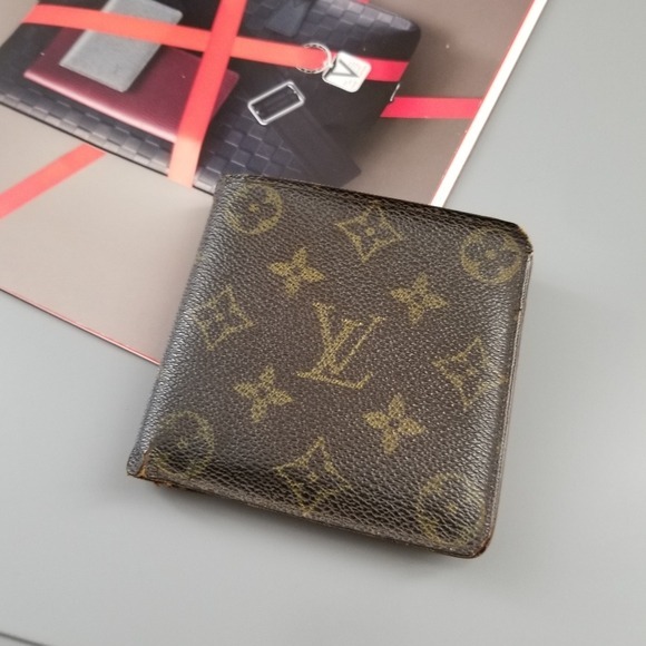 LOUIS VUITTON Vintage Men's Multiple Wallet Classic Signature
