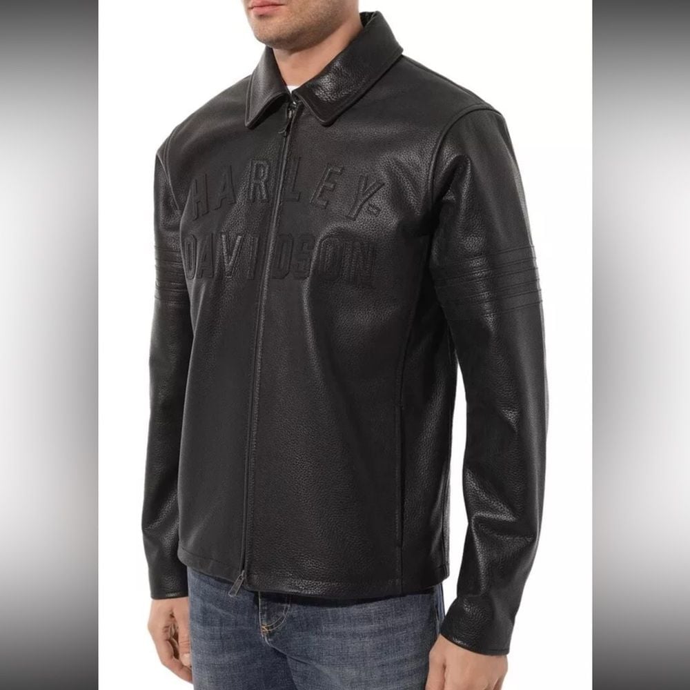 HARLEY DAVIDSON mens Blaze Ace Jacket In Black Beauty 4XL