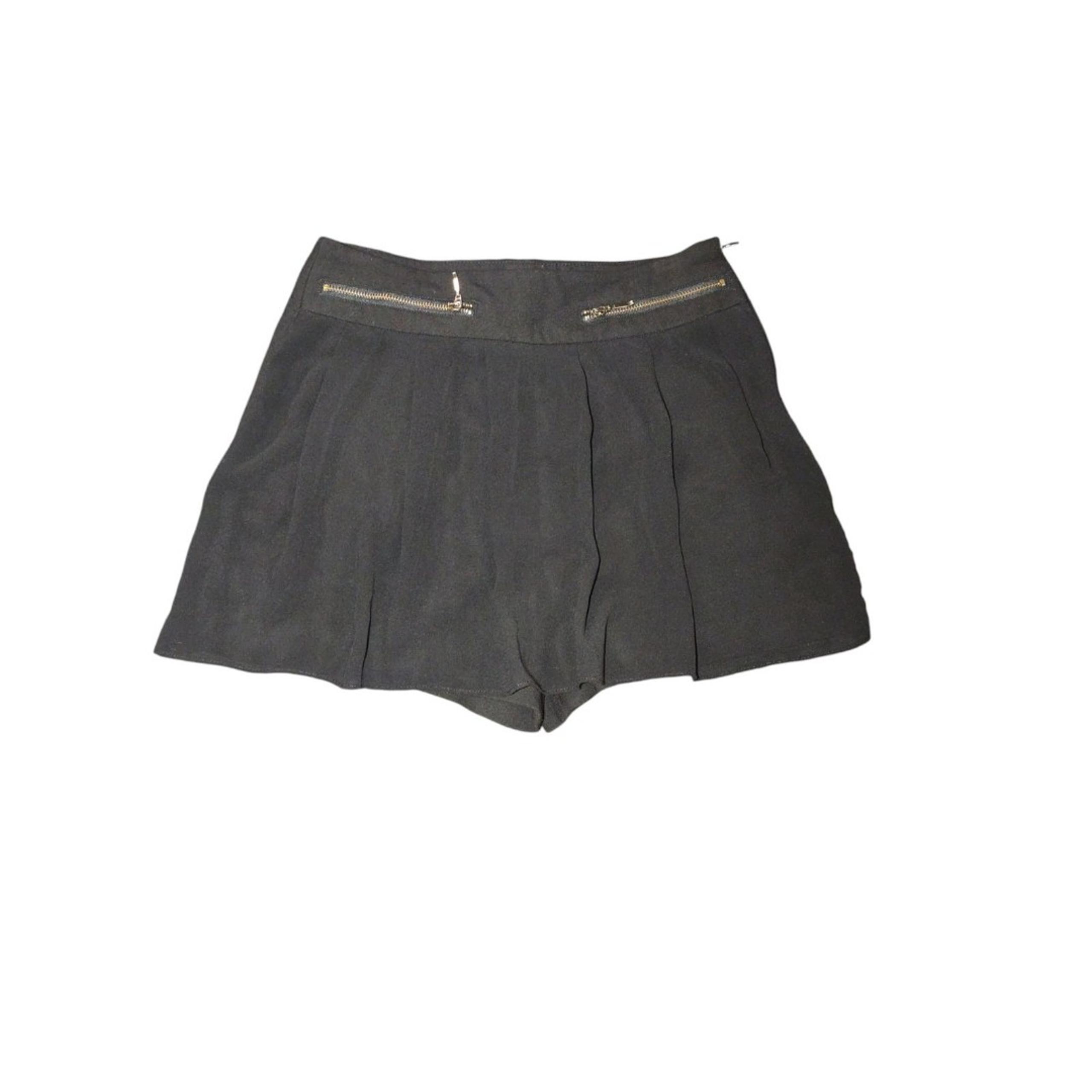 Zara Skort Womens XS Black Fairy Goth Grunge Sheer Mini Retro
