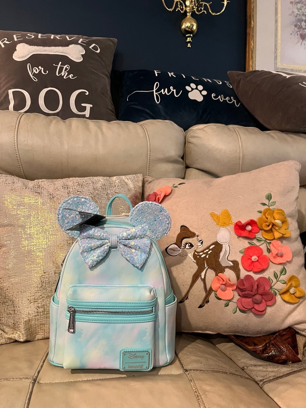 ,Disney Loungefly tye dye mini backpack.