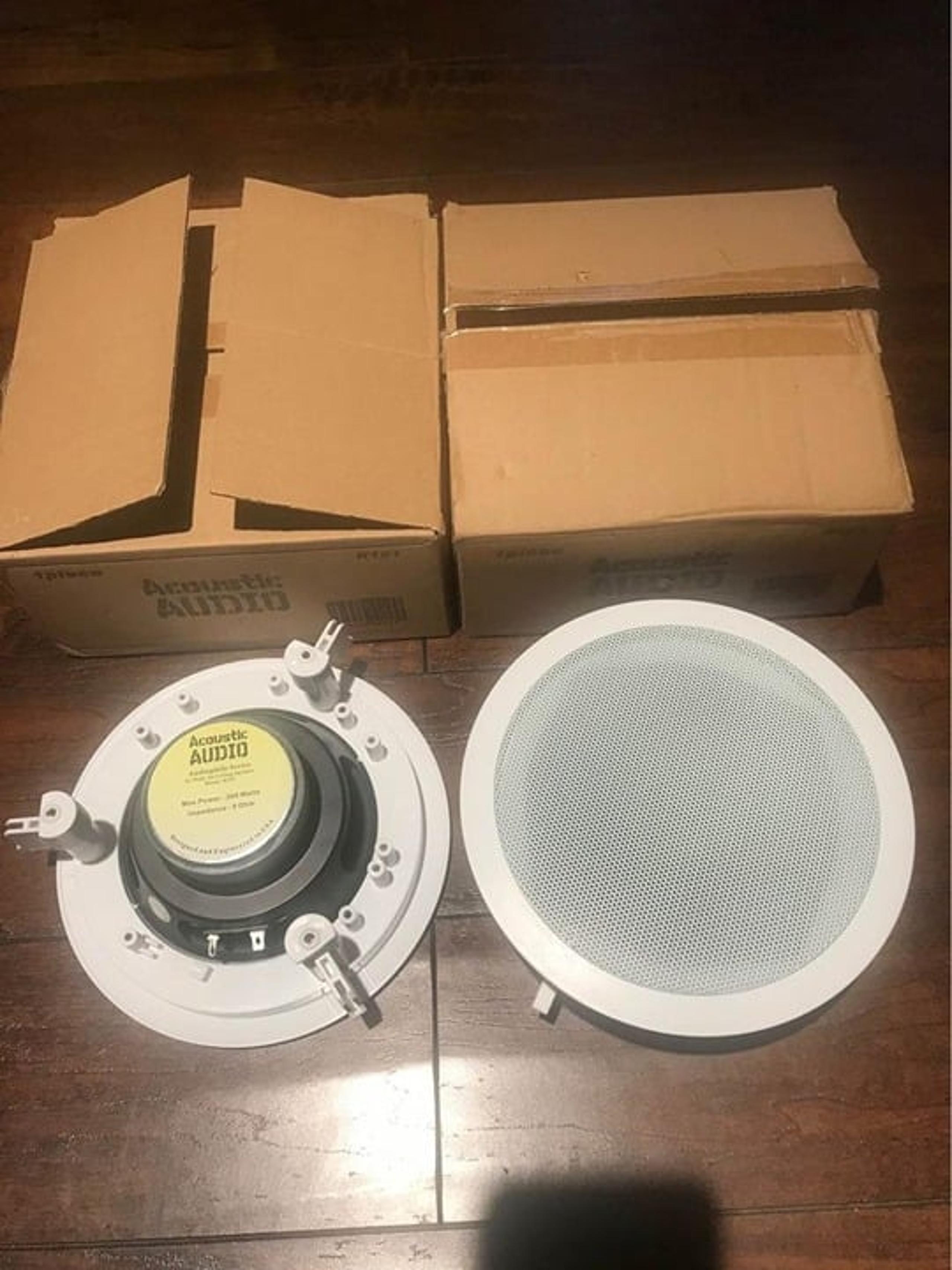 2 pieces 200w Acoustic Audio in Ceiling 6” Home Theater in ceiling Speakers
