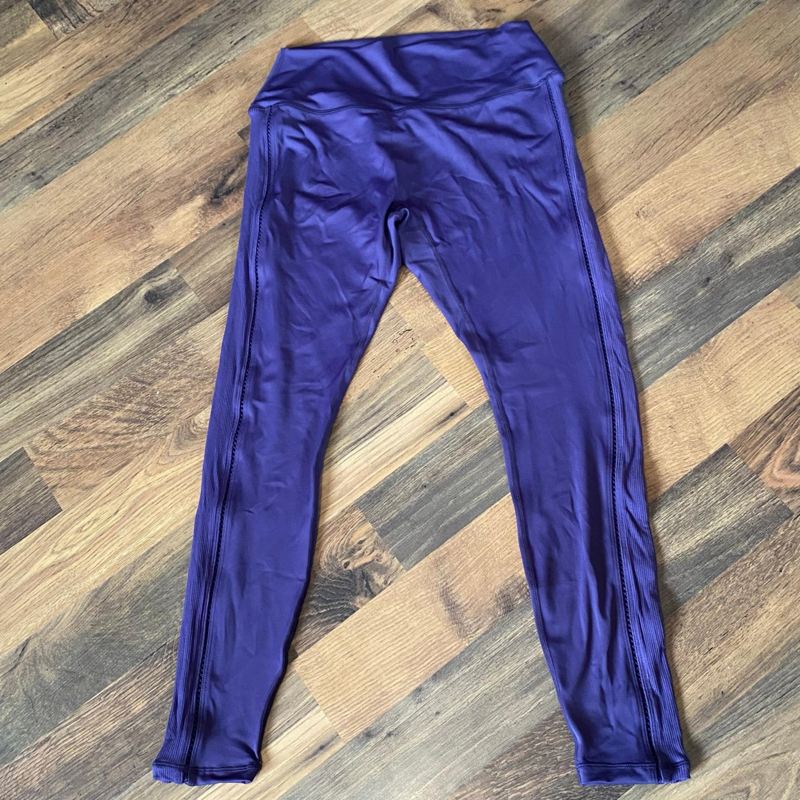 Curves N and CombatBoots Combat Boots Womens Purple Athletic Leggings L Large