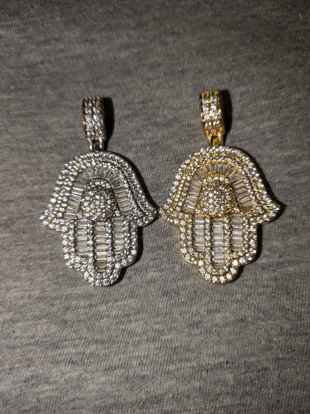 moissanite pendants (125 each or 220 for both)