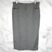 NEW Abercrombie & Fitch Tailored Mid Waisted Midi Pencil Trouser Skirt Gray L