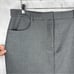 NEW Abercrombie & Fitch Tailored Mid Waisted Midi Pencil Trouser Skirt Gray L
