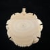 LARGE Chinese Carved Bovine Bone Rose Pendant