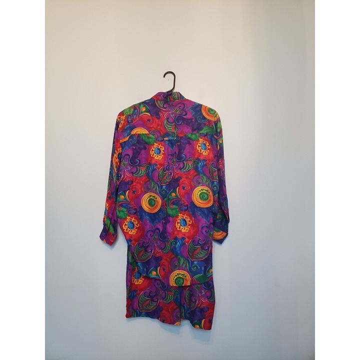 Vtg Pat Argenti Sportswear Womens S Outfit Set 100% Silk Skirt Top Bold READ