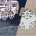 Toy Train Set with Railway - 34x7″ - 3D