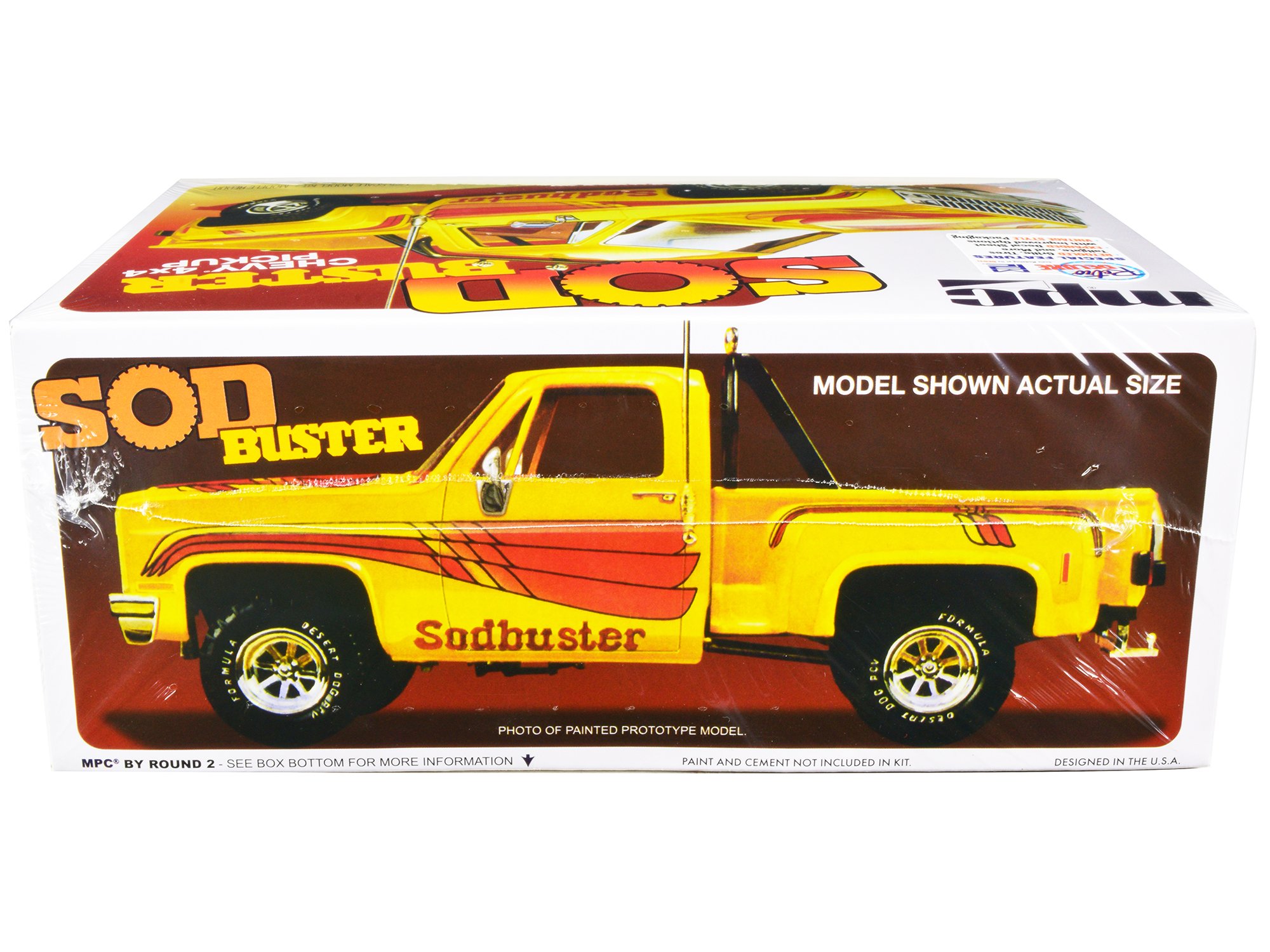 Skill 2 Model Kit 1981 Chevrolet 4x4 Stepside Pickup Truck Sod Buster 1/25 Sca