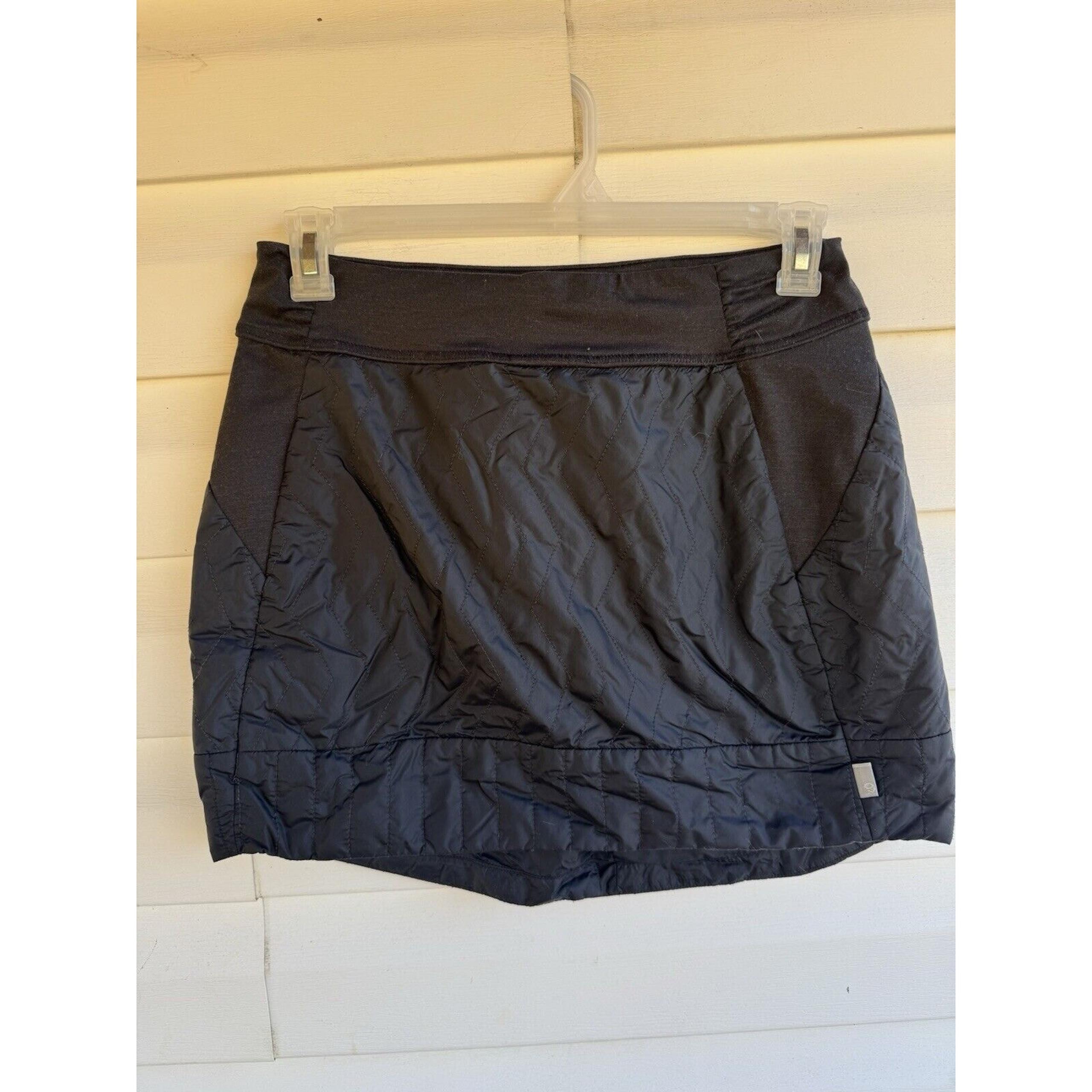 Mountain Hardwear Women's Size M Trekkin Insulated Quilted Mini Skirt Black