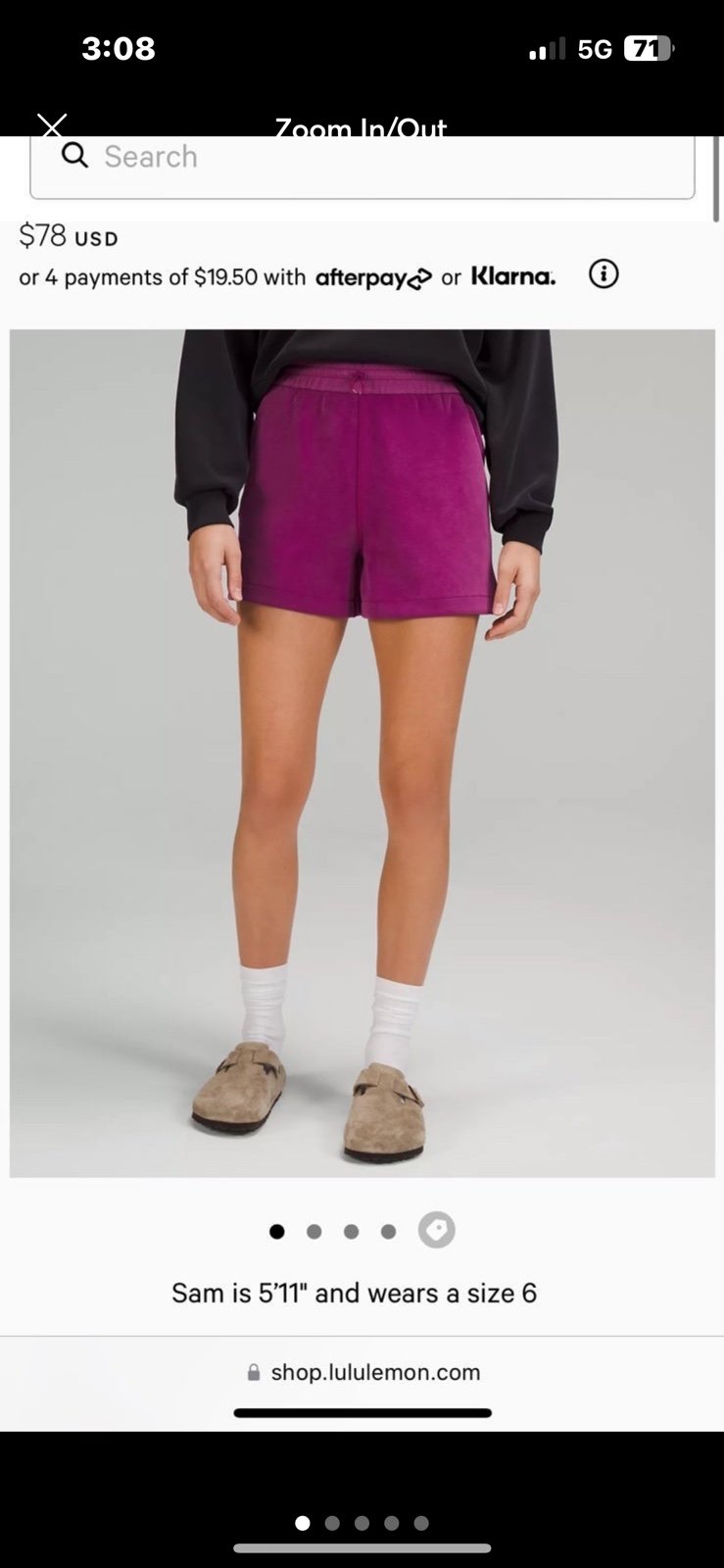 lululemon soft streme shorts