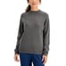Karen Scott Womens Size XXL Luxsoft Mock-Neck Sweater in Charcoal Gray 1272