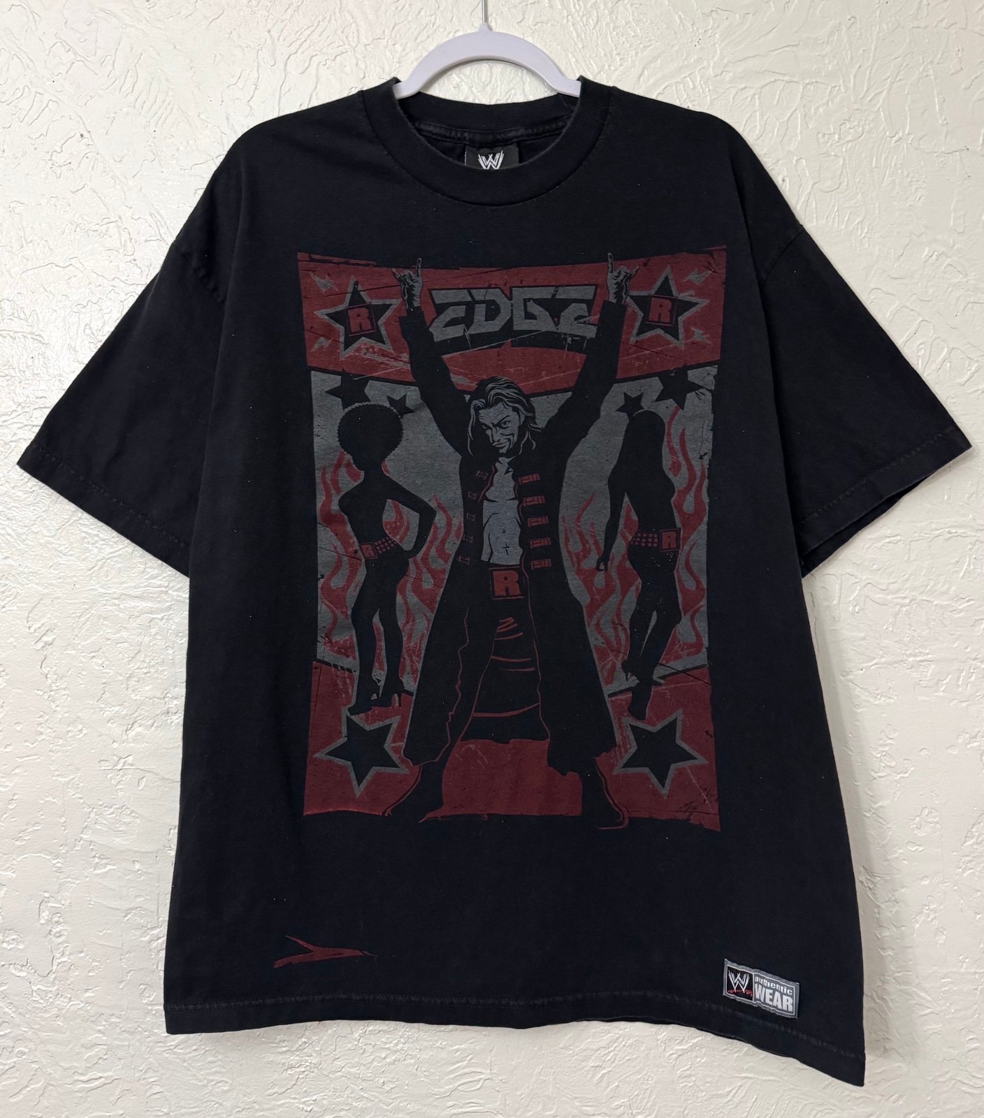 RARE Vintage 2008 WWE Authentic Wear Edge Rated R Superstar Wrestling XL T-Shirt