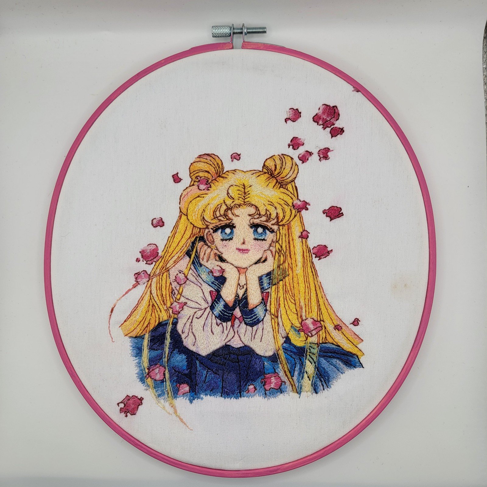 Sailor Moon 9 Embroidery Thread Painting Hoop