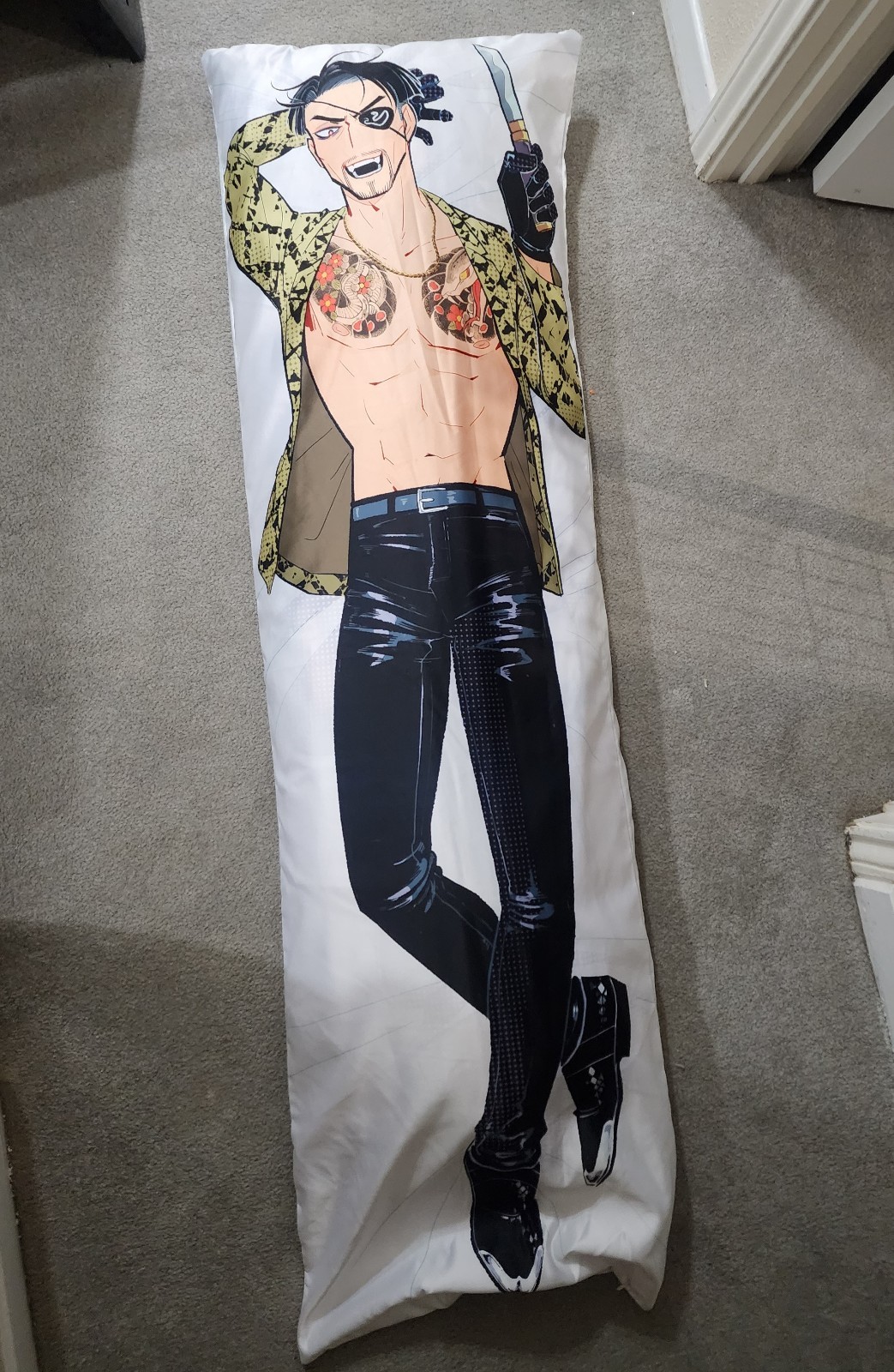 Yakuza Like a Dragon Goro Majima Fanart Body Pillow