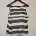 Armani Collezioni Pure Silk Sleeveless Flowy Stripe Polka Dot Blouse Size 10
