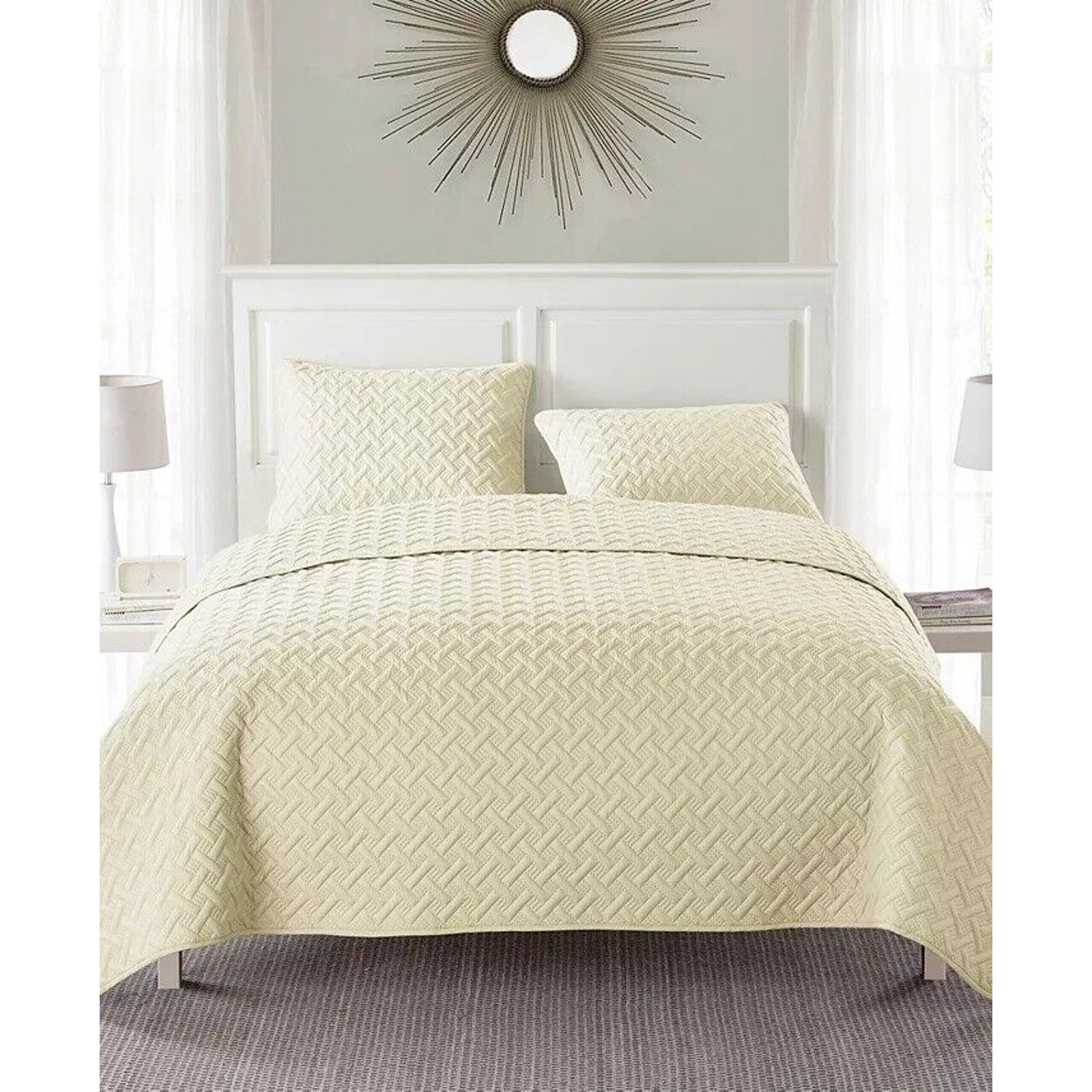 VCNY Home Nina KING Quilt Set Ivory