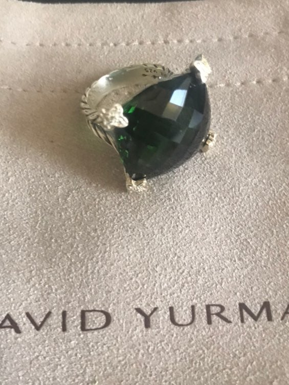 David Yurman cushion on point ring sz 6