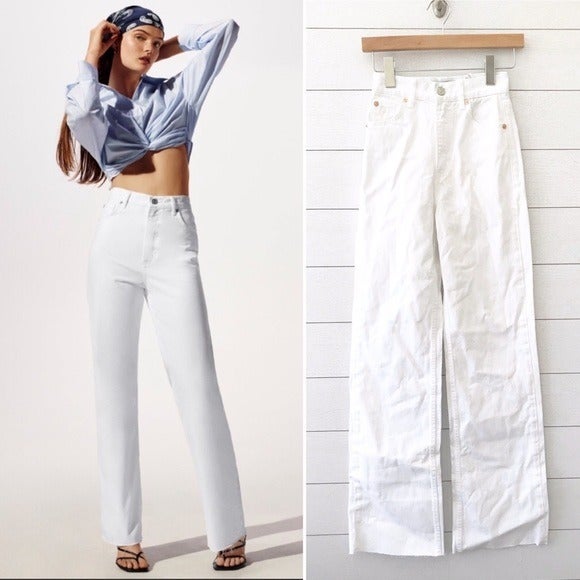 zara wide leg jeans