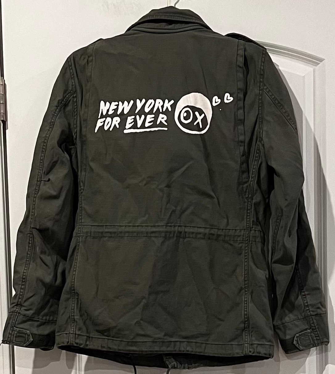 Alpha Industries Field Coat “New York Forever” Olive Green Size XS