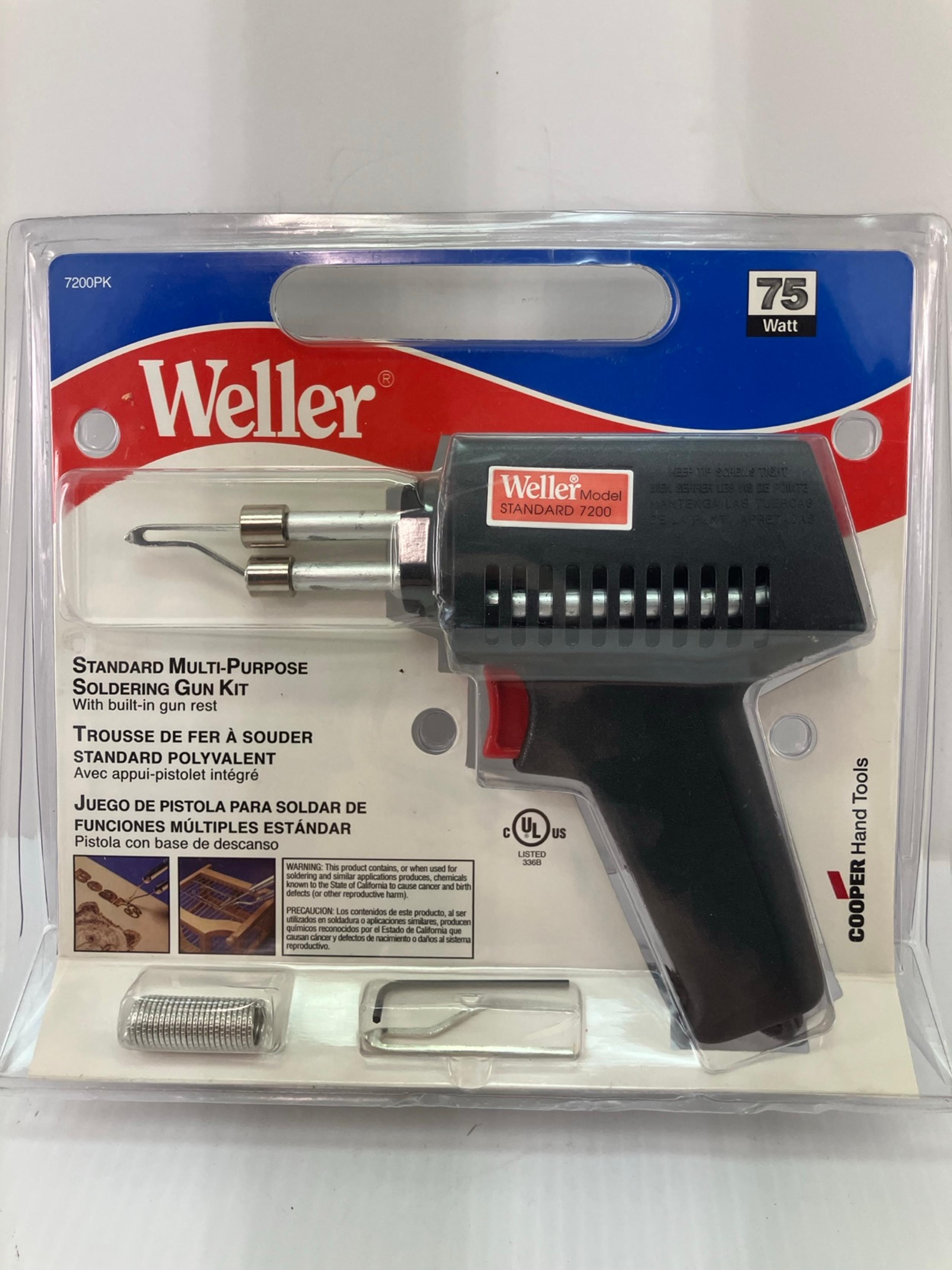 Weller Corded Soldering Gun Kit 75 Watt Model# 7200PK NEW