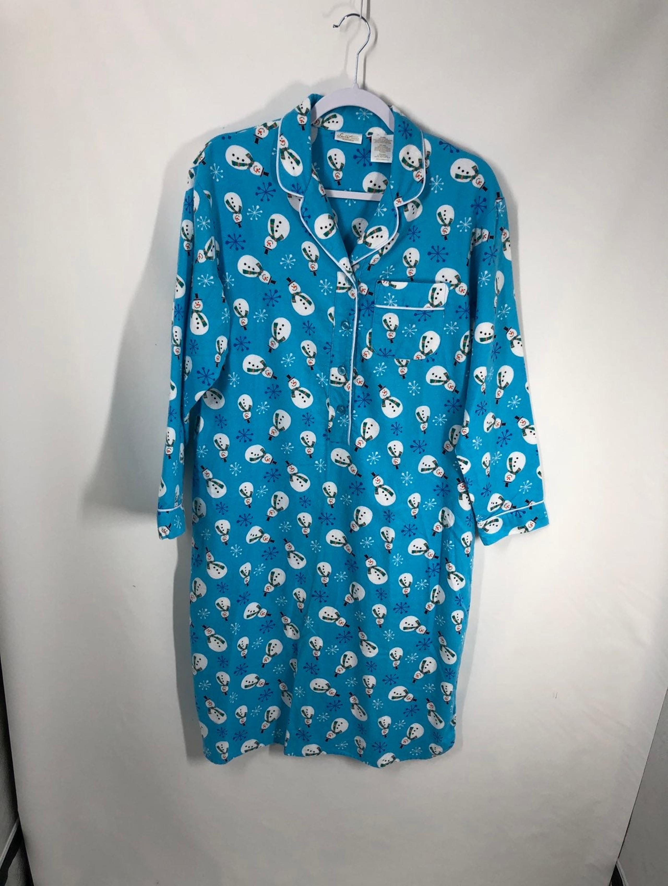 Secret Treasures Snowman Flannel Nightshirt