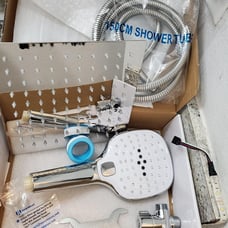 Shower Head with Hose Chrome Finish