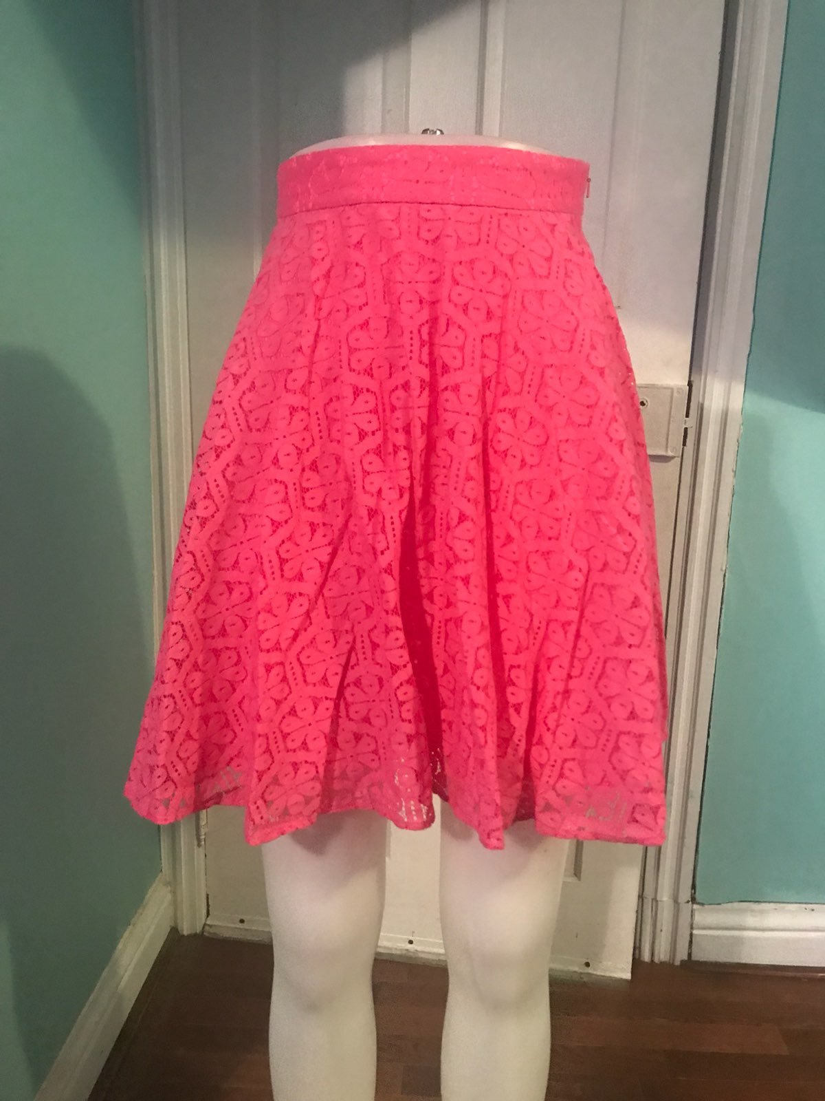 Lilly Pulitzer Pink Lace Skirt Sz0