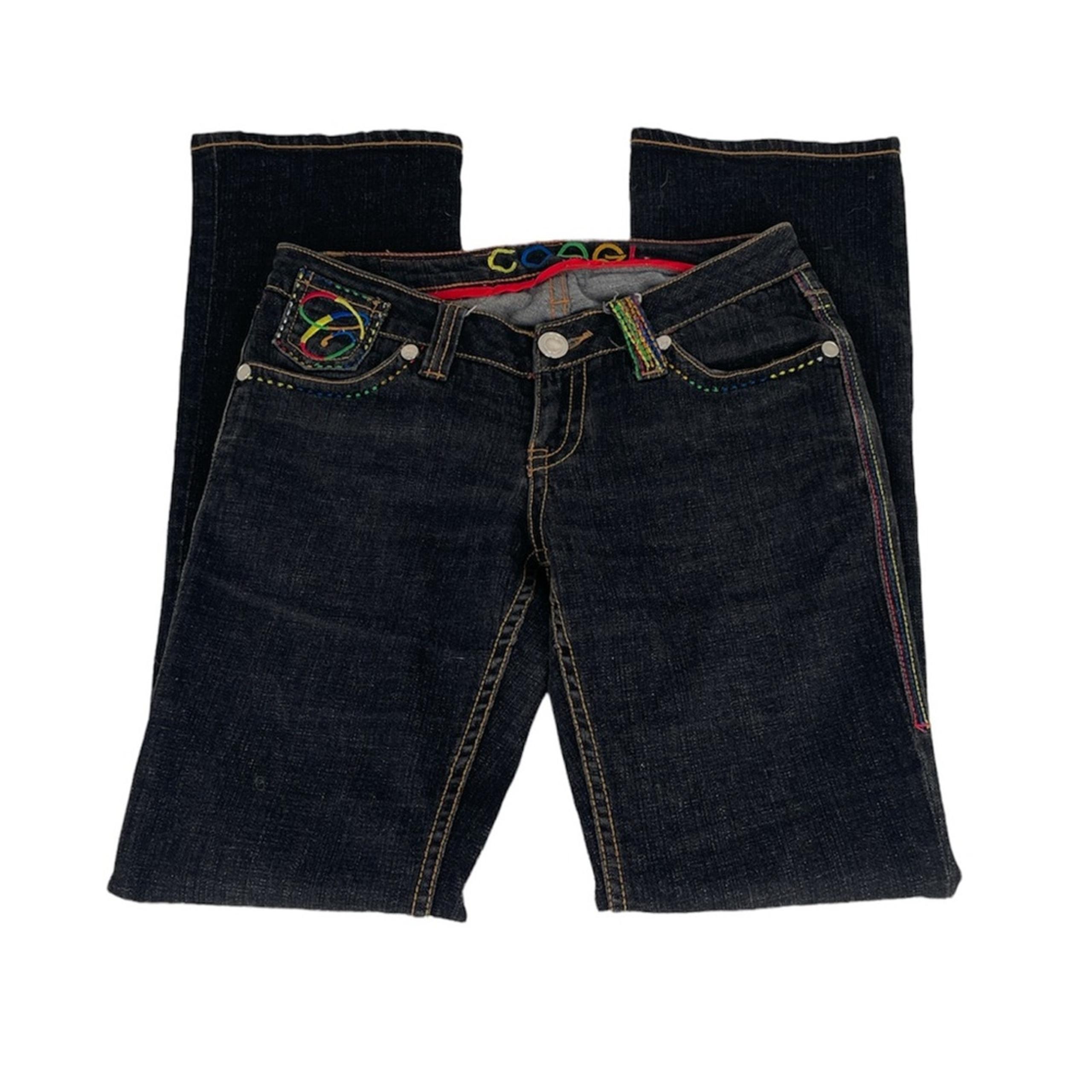 Coogi Straight Leg Black Jeans Size 7