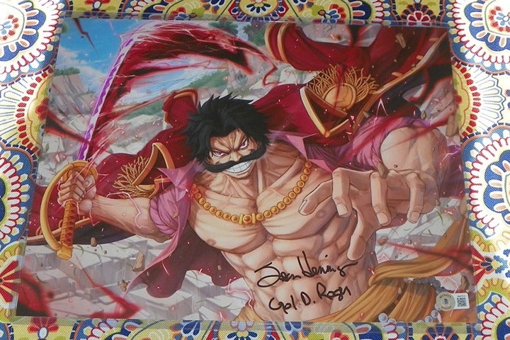 Sean Hennigan Gol D Roger Gold One Piece Signed 11x14 Photo Auto Beckett BAS
