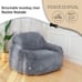 Giant Bean Bag Chair BeanBag Sofa with Armrests Foam Fill for Adults Plush Gray
