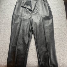 black leather pants
