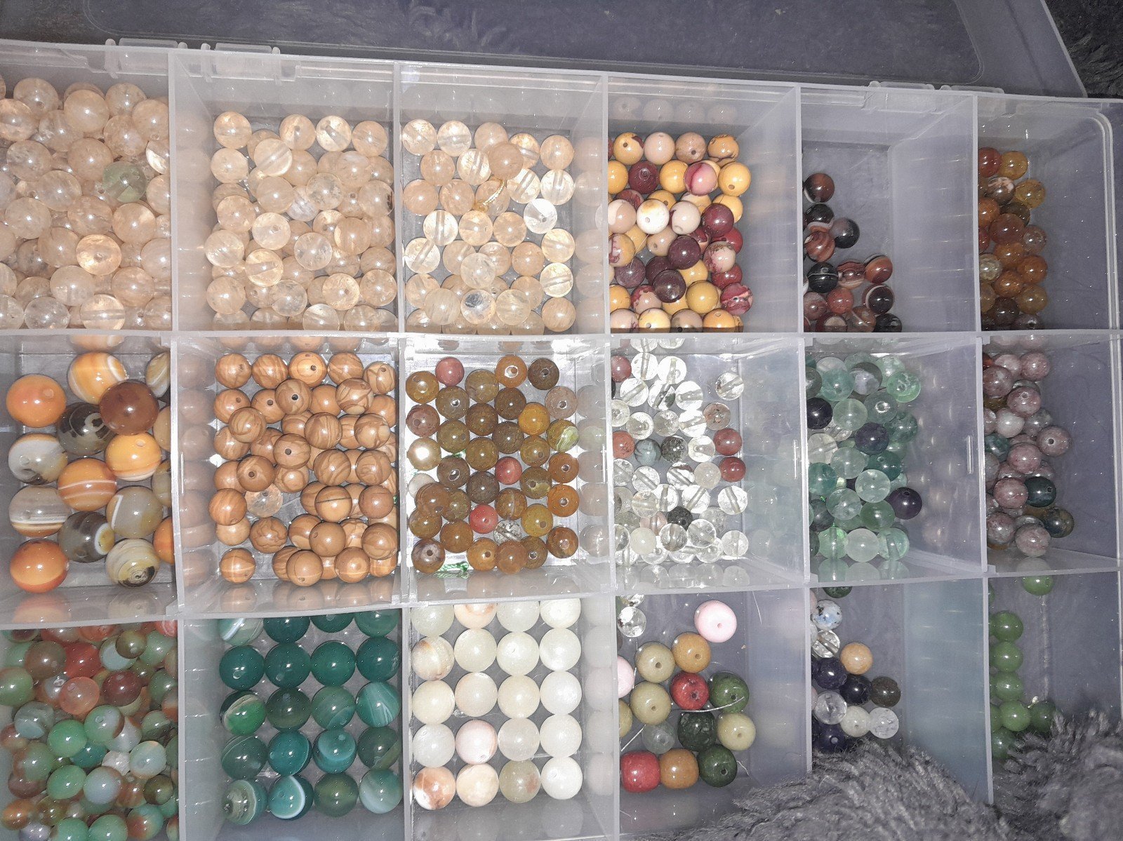 Full Case of A Quality Gemstone Beads