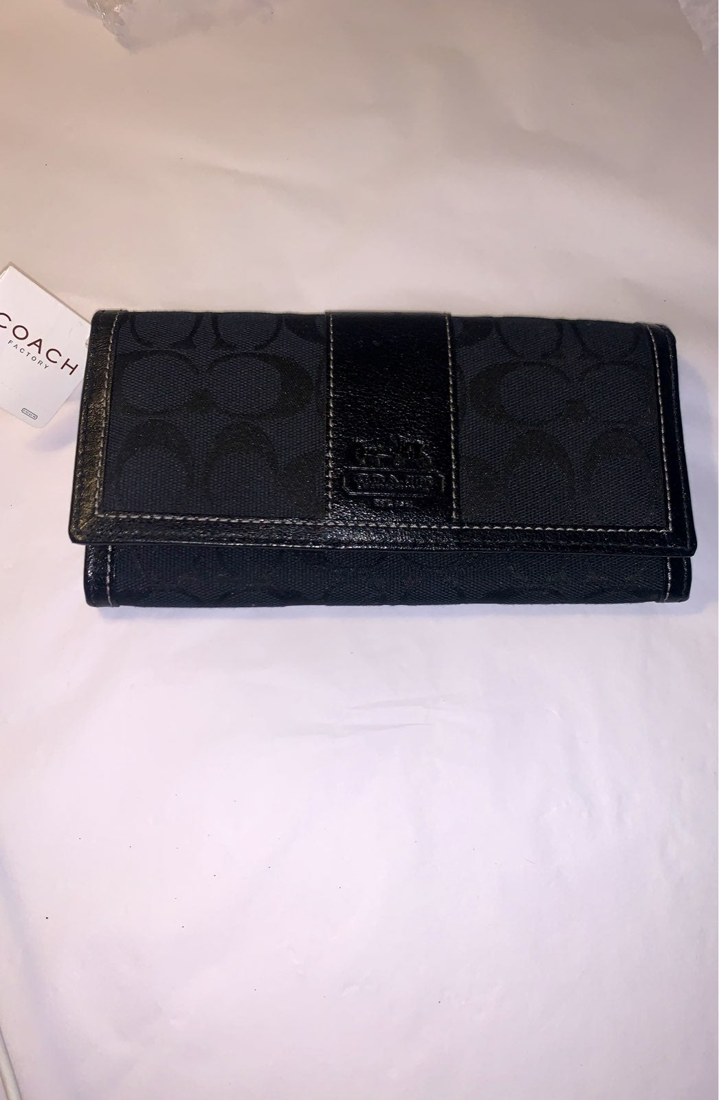 Coach Hampton slim envelope wallet black
