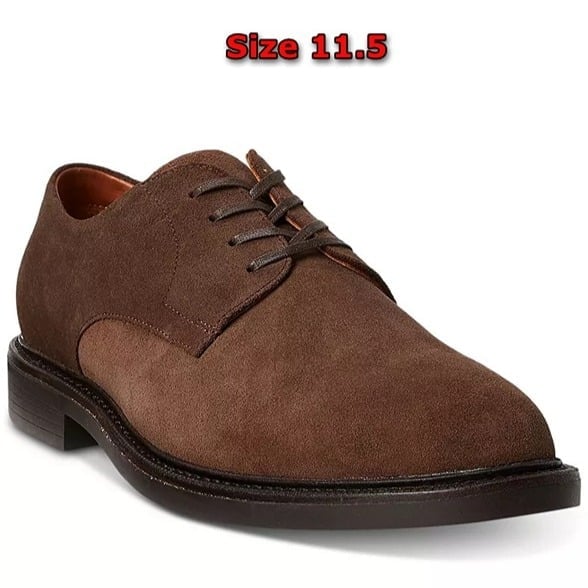 Men's Polo Ralph Lauren Size 11.5 Color:Polo Tan Asher Suede Dress Shoes