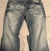 Affliction distressed baggy jeans for men