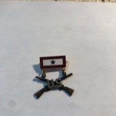 Vintage World War I enameled star pin