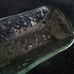 Vintage Bubble Glass Dish with Metal Turkey Embellishment, Thanksgiving Table