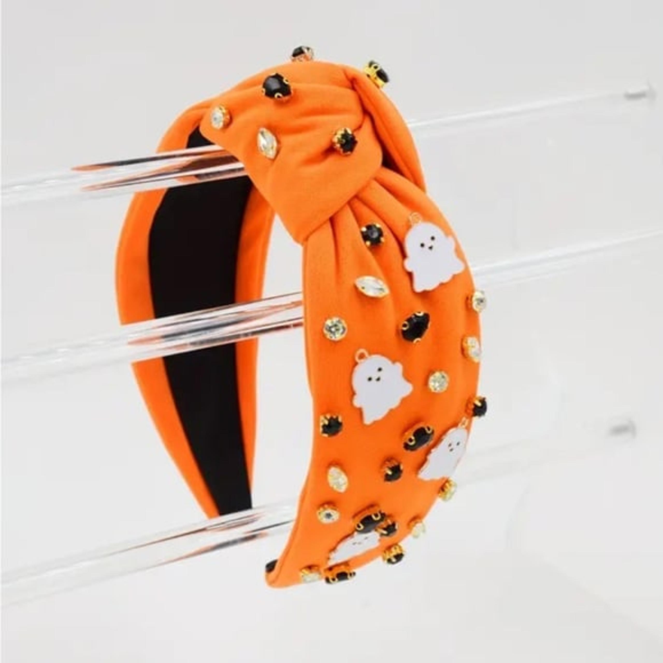 Orange Halloween Ghost Headband