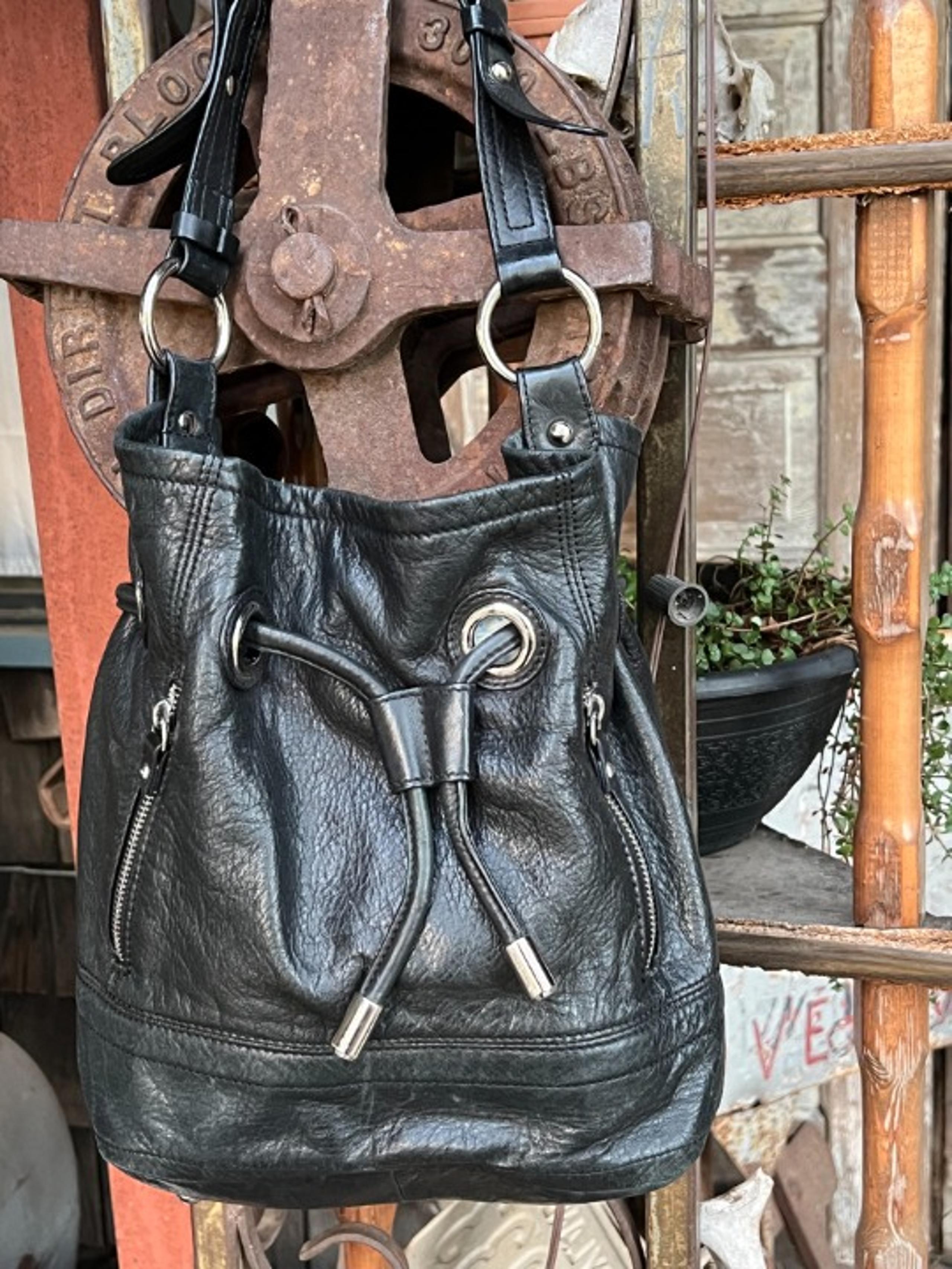 B. Makowsky Leather Bucket Bag