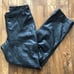 VTG 80s LOFT High-Waist Black Straight Leg Leather Pants