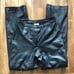 VTG 80s LOFT High-Waist Black Straight Leg Leather Pants