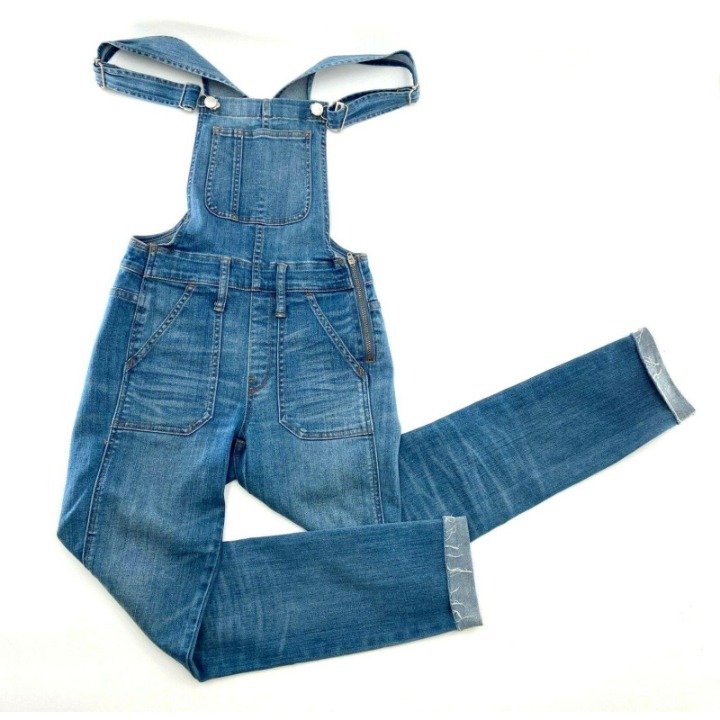 MADEWELL Denim Skinny Overalls Sz: XXS