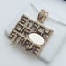 14K Gold Plated Cubic Zircon Pendant, INUS1BR244
