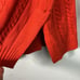 J. Jill Cable Knit Wool Blend Red Orange Scoop Neck Tunic Sweater Large