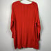 J. Jill Cable Knit Wool Blend Red Orange Scoop Neck Tunic Sweater Large