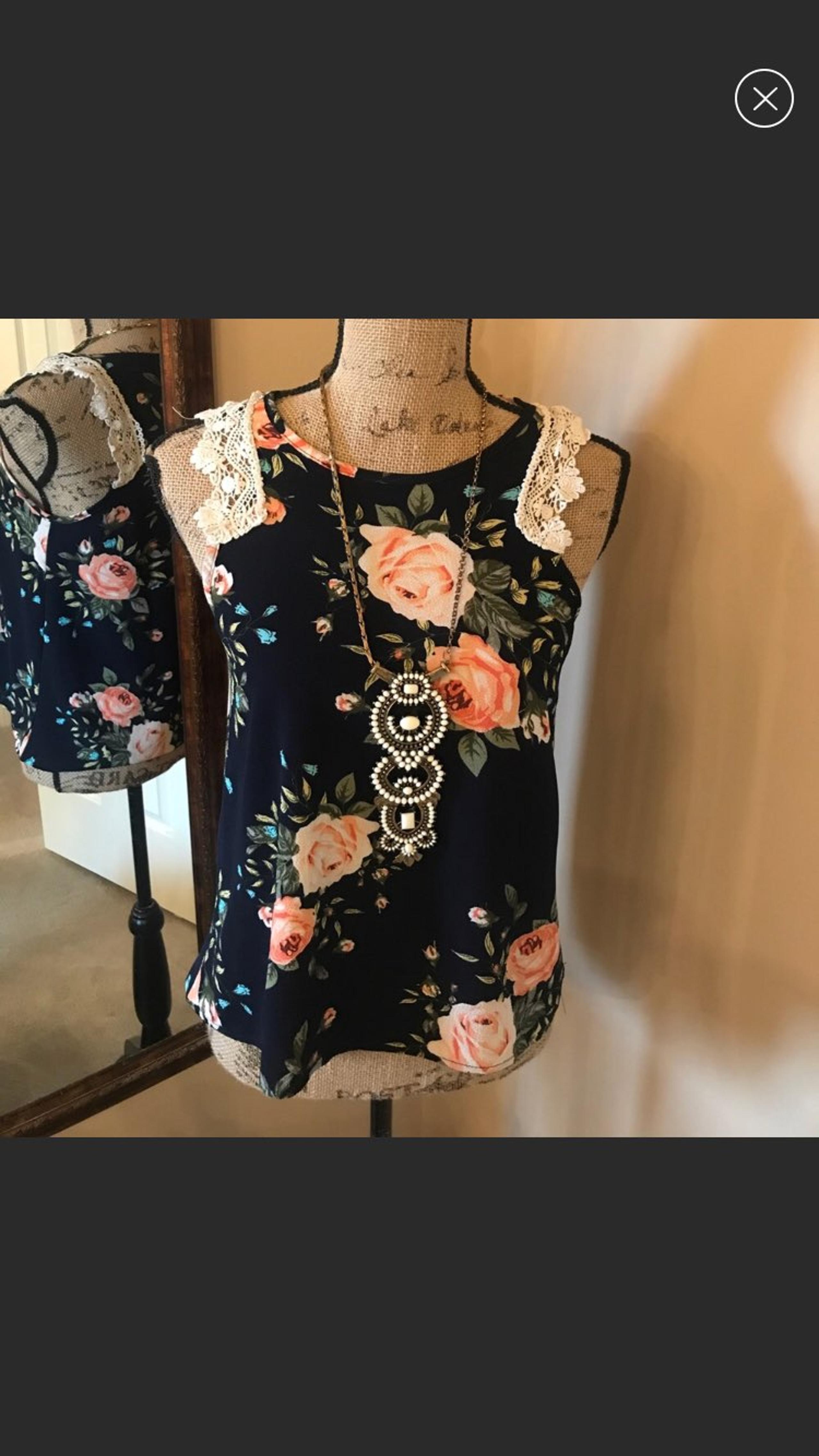 Floral Tank Top - Francesca's Collections