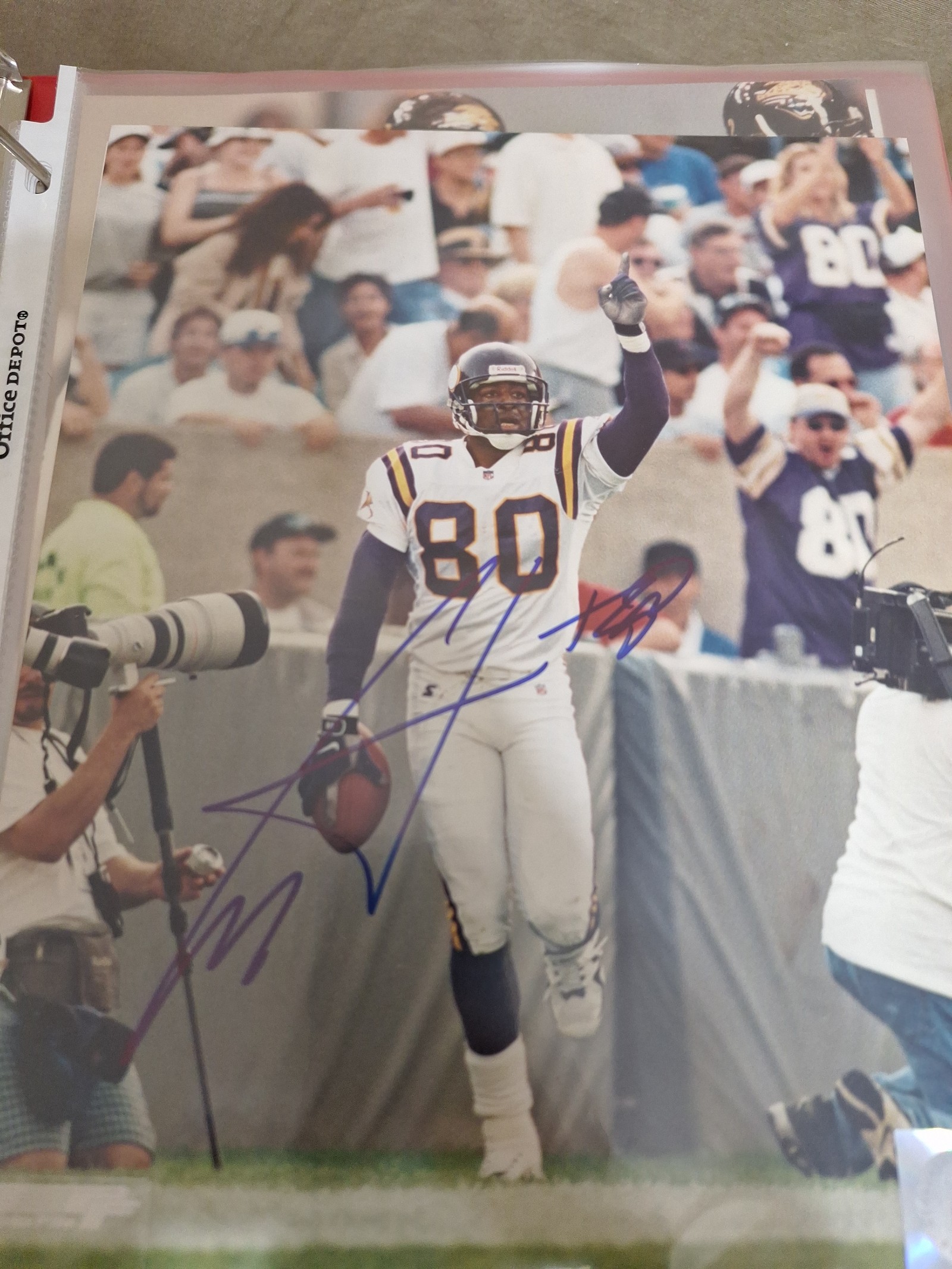 Chris Carter autograph 8x10 picture
