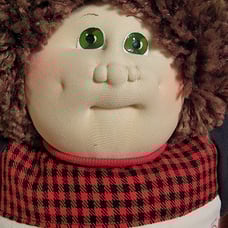 Anniversary edition toddler cabbage patch doll soft sculpture