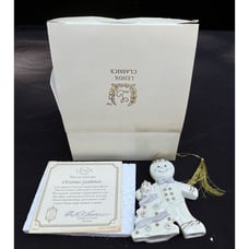 Lenox Ornament 2001 Annual Gingerbread Man The Sweetest Christmas Gentlemen MIB